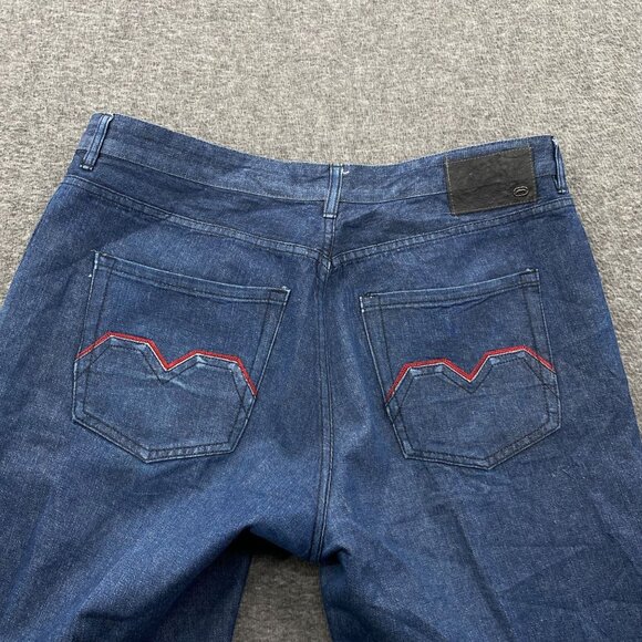VTG JNCO STYLE Ecko Unltd Baggy Relaxed Fit Blue Denim Jeans 40 x 29 *Flaw - Picture 9 of 14